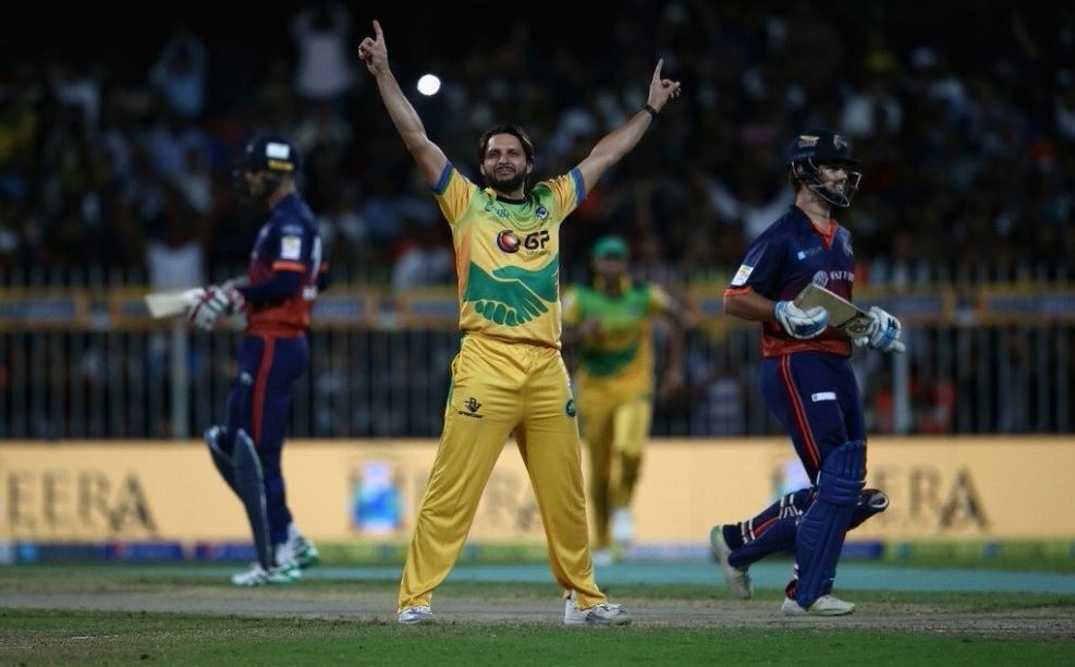 Afridi hat-trick lights up T10 League Afridi hat-trick lights up T10 League