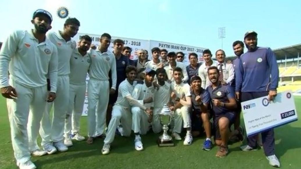 Vidarbha claim maiden Irani Cup title Vidarbha claim maiden Irani Cup title