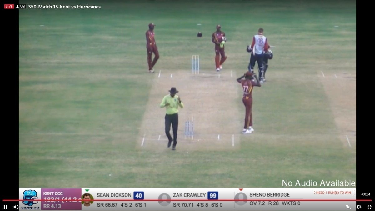 Bowler-fielder collaborate to deny batsman his maiden ton  Bowler-fielder collaborate to deny batsman his maiden ton